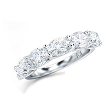 Load image into Gallery viewer, 5 Stone Oval Diamond Band East West
