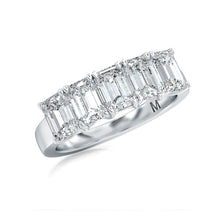 Load image into Gallery viewer, 5 Stone Emerald Cut Diamond Band
