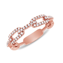 Load image into Gallery viewer, Diamond Chain Link Fashion Ring
