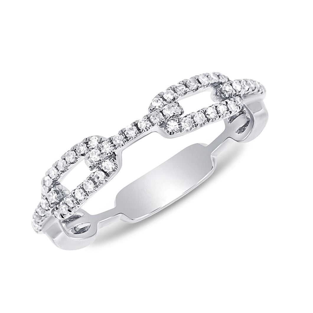 Diamond Chain Link Fashion Ring