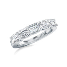 Load image into Gallery viewer, 5 Stone Emerald Cut Diamond Band East West
