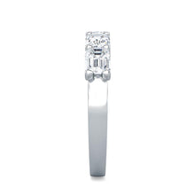 Load image into Gallery viewer, 5 Stone Emerald Cut Diamond Band East West
